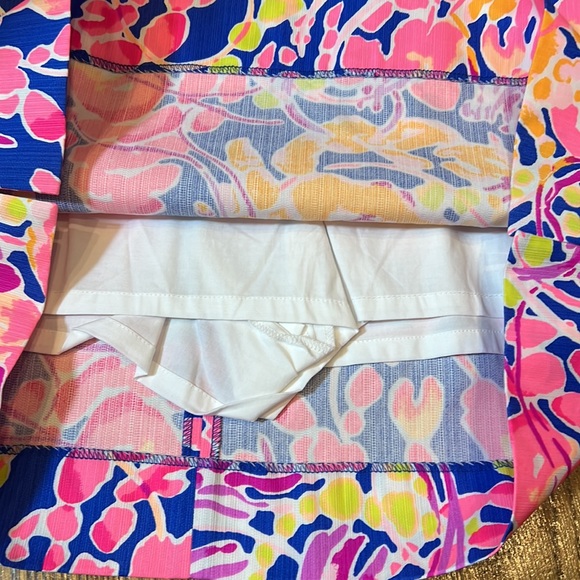 Lilly Pulitzer Marigold Skort Brilliant Blue Catch and Release size 12 NWT - Picture 6 of 10